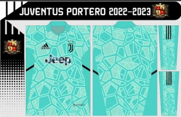 Vetor Da Camisa Da Juventus Goleiro 2022/2023