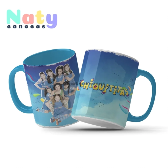 Caneca Personalizada Chiquititas Alça Color