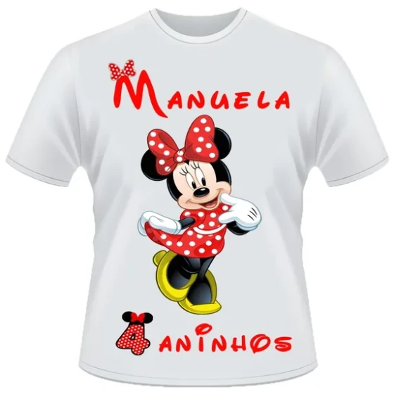 Camiseta Minnie vermelha