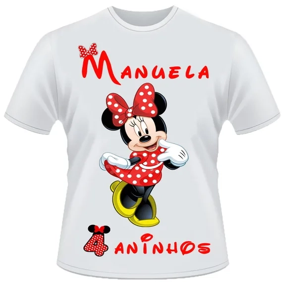 Camiseta Minnie vermelha