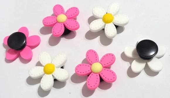 Pins para Crocs de Flor- 6 Unidades