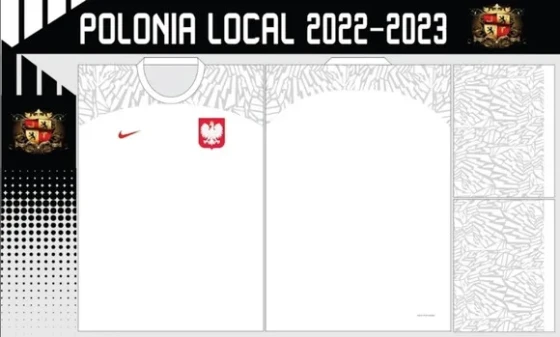 Vetor da Camisa Polonia Local 2022-2023