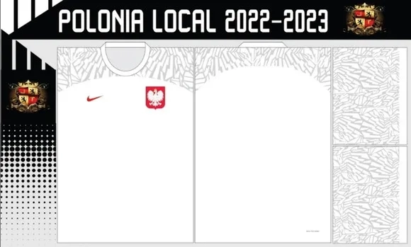 Vetor da Camisa Polonia Local 2022-2023