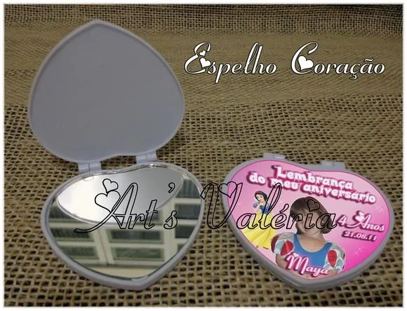 Espelho Coração Personalizado