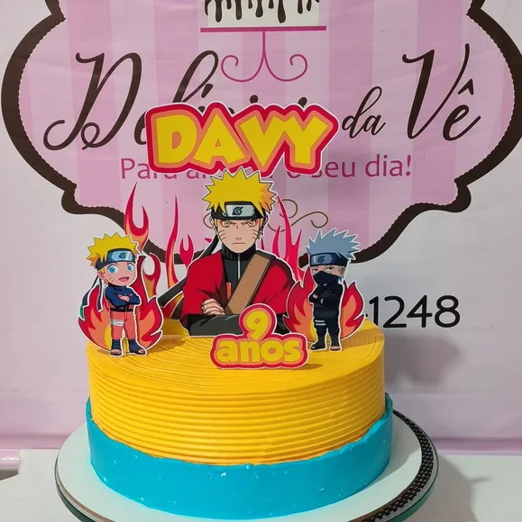 Topo de Bolo Naruto