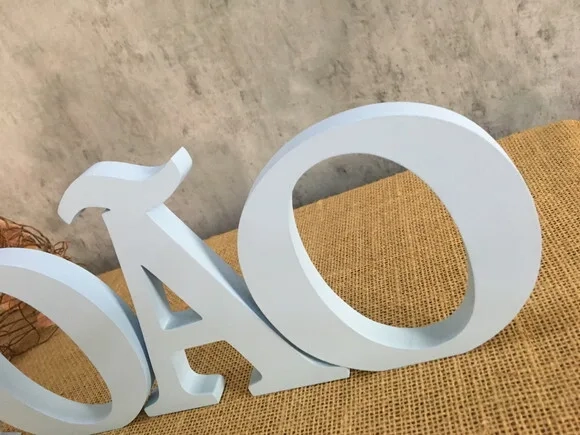 Nomes de Mesa Em MDF Linha Letras de Forma