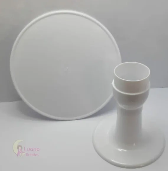 Boleira Cor Branca de Plástico - 22cm - 1 unidade