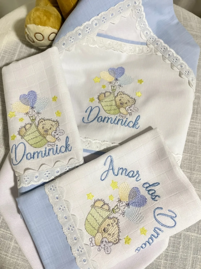 Cueiro flanela personalizada
