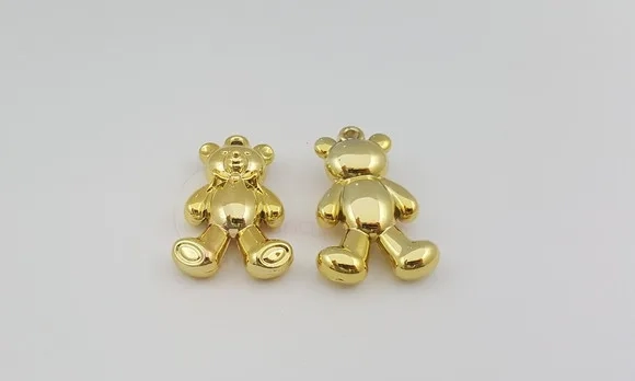 Pingente Ursinho de ABS de 4cm