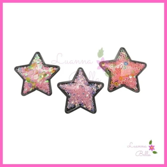 Aplique Estrela Com Enchimento - Pct c/4 unds
