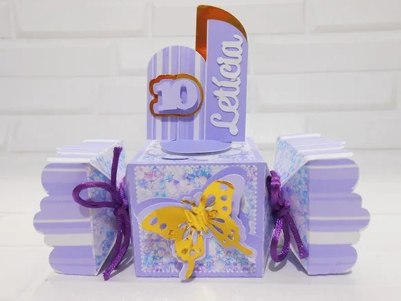 Kit 30 Lembrancinhas Borboleta Lilás