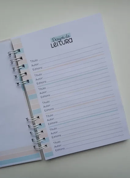 Caderno de Leituras Personalizado A5 - Escolha Sua Capa