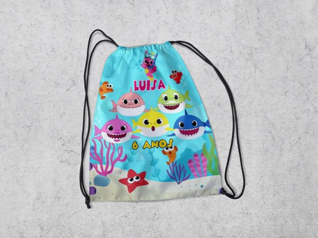 Mochilinha Personalizada ddo Baby Shark