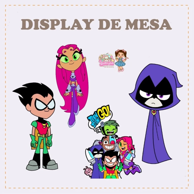 Kit Festa Só Um Bolinho JOVENS TITAS - Decoração de Festa