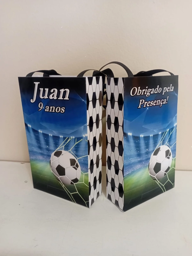 Sacolinhas Personalizadas Futebol para Lembrancinhas