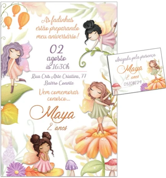 Convite Digital C/tag Jardim das Fadas 7