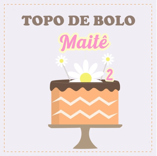 Kit Festa Só Um Bolinho MARGARIDAS - Decoração de Festa