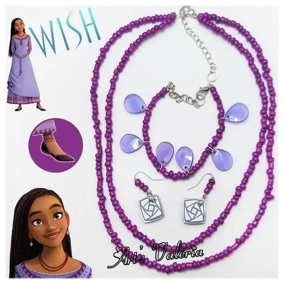 Kit Colar, Tornozeleira e Brincos da Asha de Wish