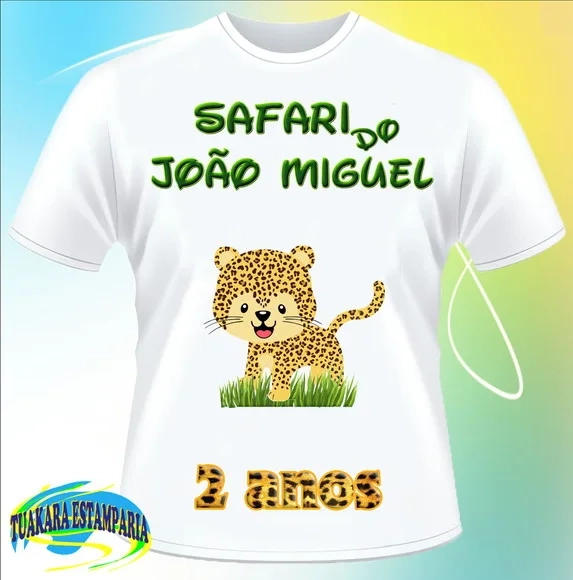 Camiseta Safari animais