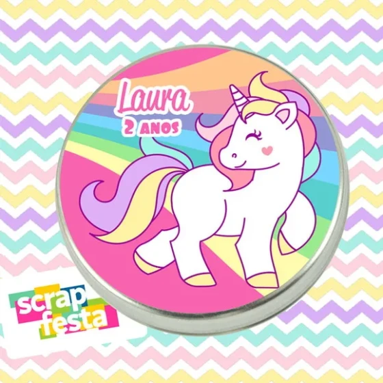 Latinhas Personalizadas Lembrancinhas Festa Unicórnio