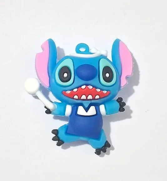 Pingente Stitch Emborrachado Pacote com 2 Unidades