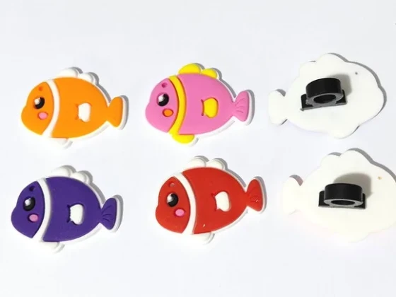 Ponteira P/lápis Peixinhos Colorido Pacote com 8 Unidades