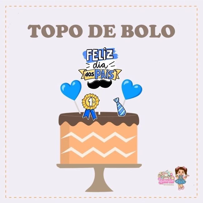 Kit Festa Só Um Bolinho DIA DOS PAIS - Decoração de Festa