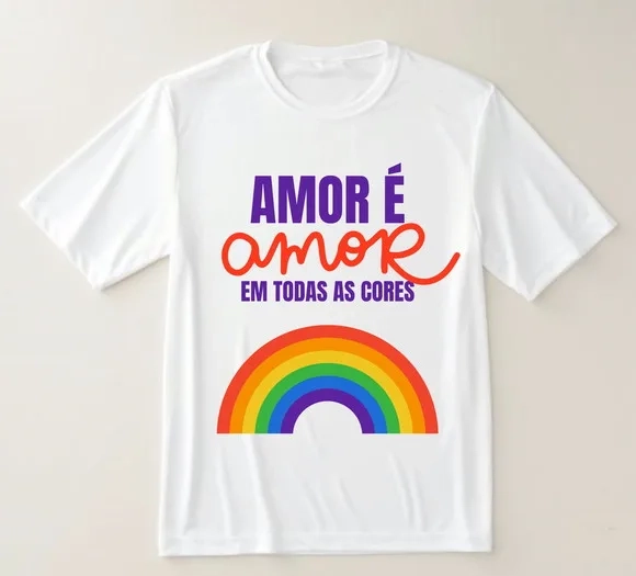 Camiseta Amor É Amor Lgbtqia+ Orgulho Diversidade