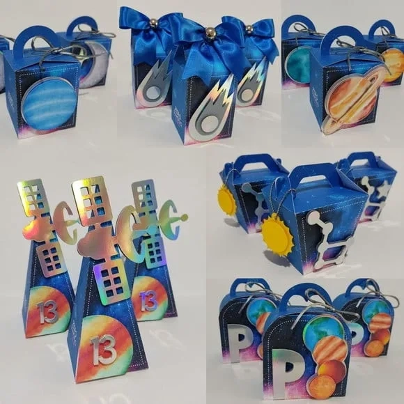 Kit 60 Lembrancinhas Galáxia