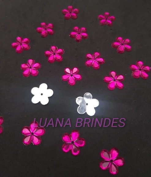 Chaton de Flor Pink - 18mm - pct c/ 100 unidades