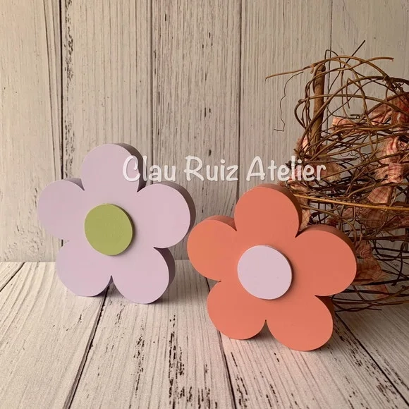 Dupla de Flor - Decoração Bebê - Jardim Encantado