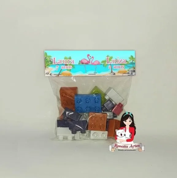 Blocos de Montar Personalizado Flamingos