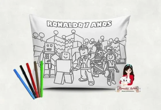 Almofada Pinte e Lave Roblox