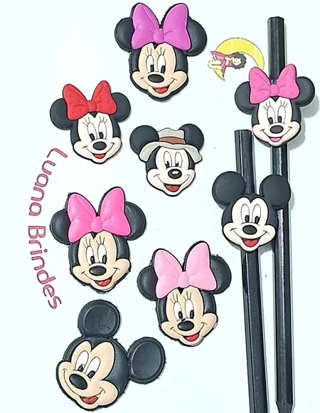 Lápis C/ponteira Mickey e Minnie Pacote com 8 Unidades
