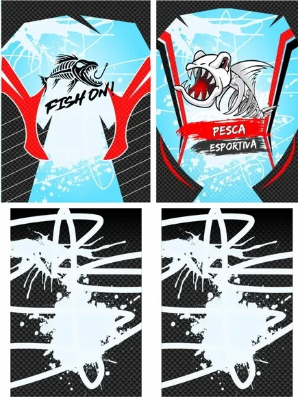 Arte Vetor Camisa Pesca-mod-0184