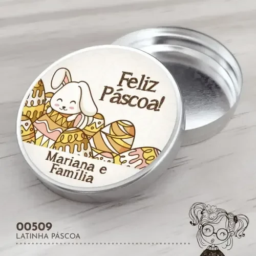 Latinha Adesivada Páscoa - 00509