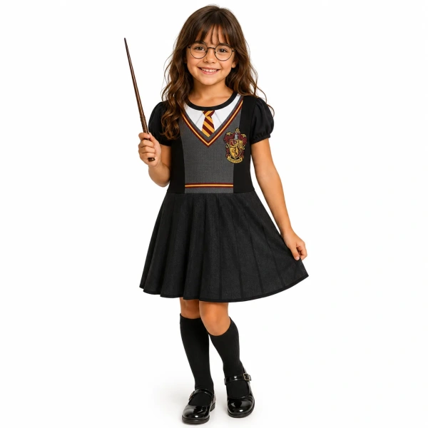 Vestido Infantil Bruxinha Mágica