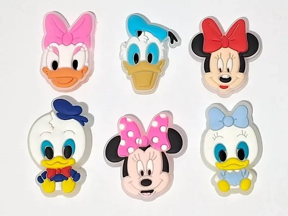 Aplique Minnie Fluorescente 3cm Pacotes com 6 Unidades