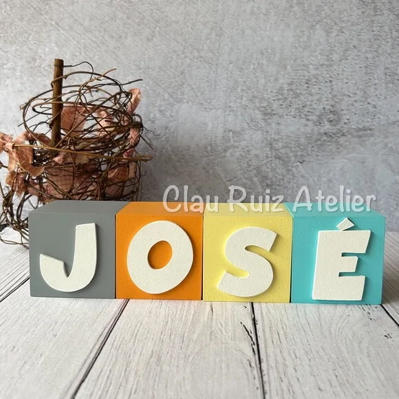 Cubos 6x6cm Ggg Ts - Decoração Bebê