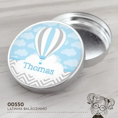 Latinha Adesivada Balão - 00550