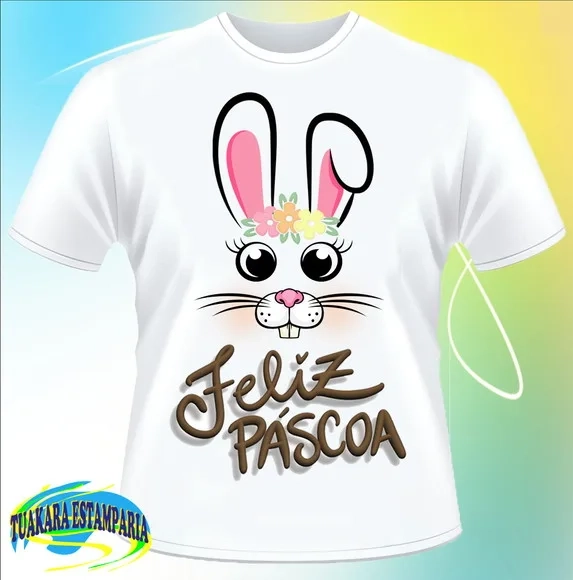 Camiseta Feliz Páscoa 01