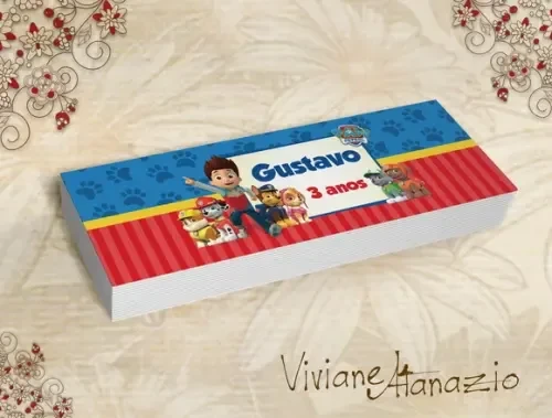 Rótulo Potinho Patrulha Canina - 00294