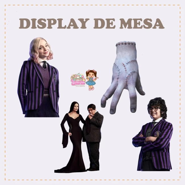 Kit Festa Só Um Bolinho WANDINHA - Decoração de Festa