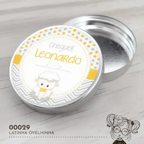Latinha Adesivada Ovelhinha - 00029