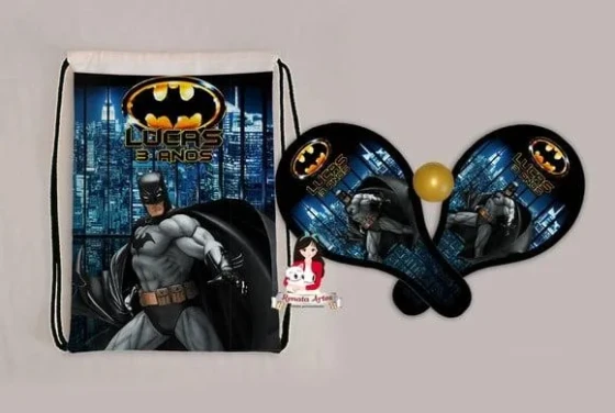 Mochila Ping Pong Tema Batman