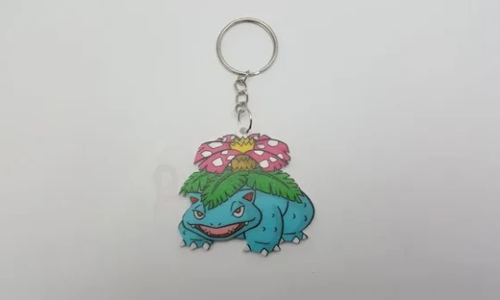 Chaveiro Pokémon Venusaur em Acrílico Uv