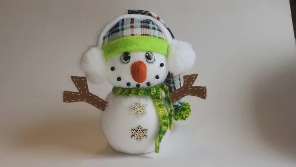 Boneco de Neve em Feltro* Chat Chamar Antes da Compra