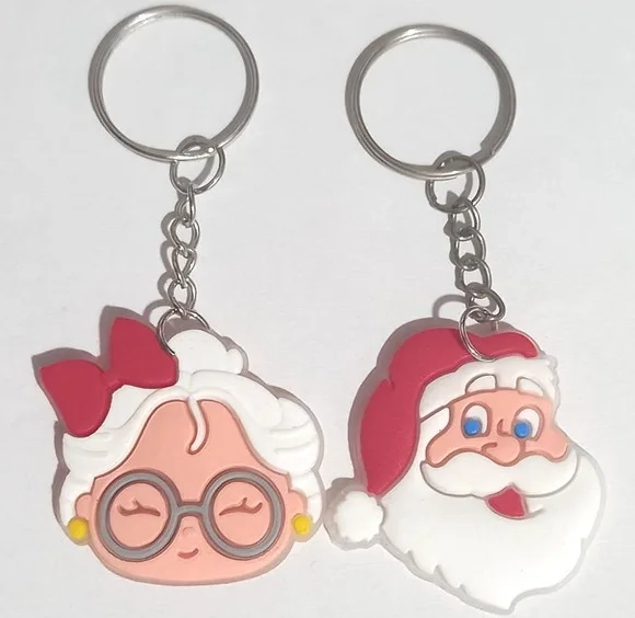 Chaveiro de Natal Emborrachados - 6 Unidades