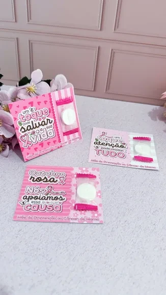 Card com Máscara Facial Outubro Rosa