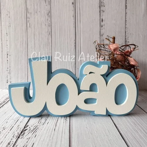 Decoração de Quarto Infantil - Sobreposição Nome em mdf